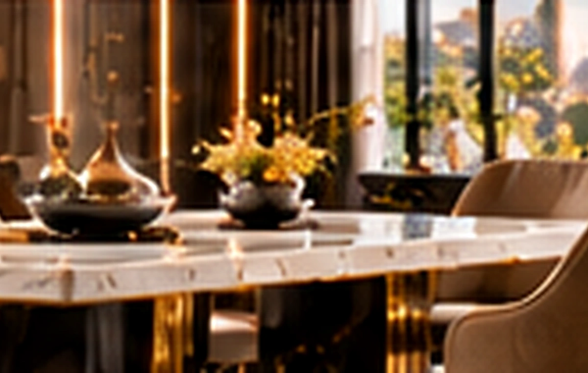 VERONA modern lüks yemek odası masası ve sandalyeleri